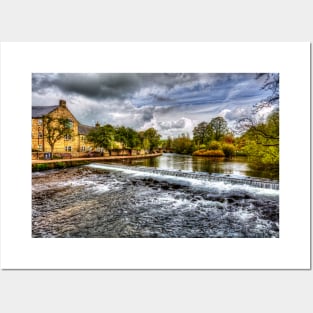 Bakewell, River Wye, Peak District, England Posters and Art